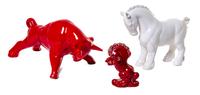 Three Haeger Pottery Figures Length of first 18 1/2 inches.
