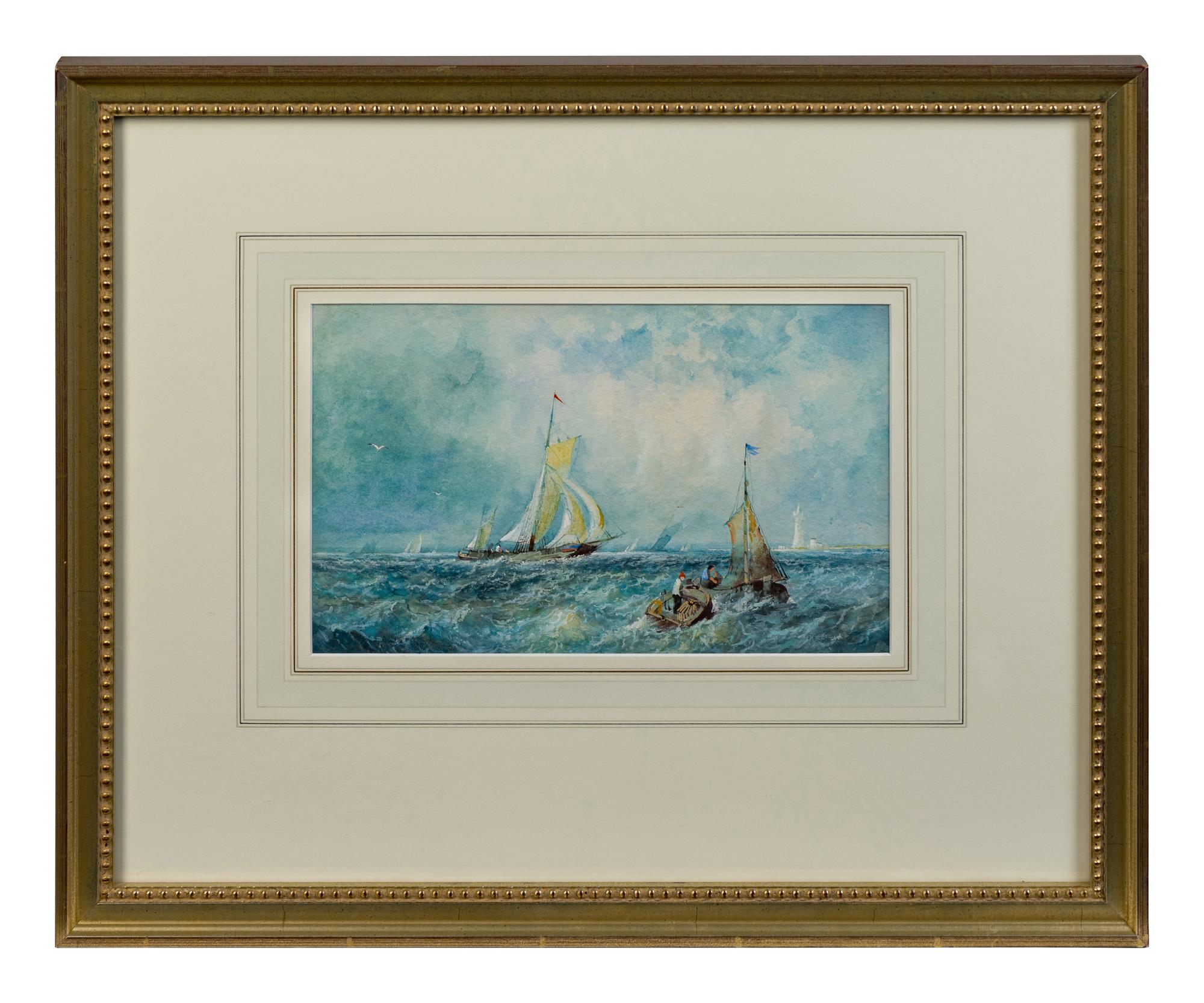 A Pair of Ships at Sea