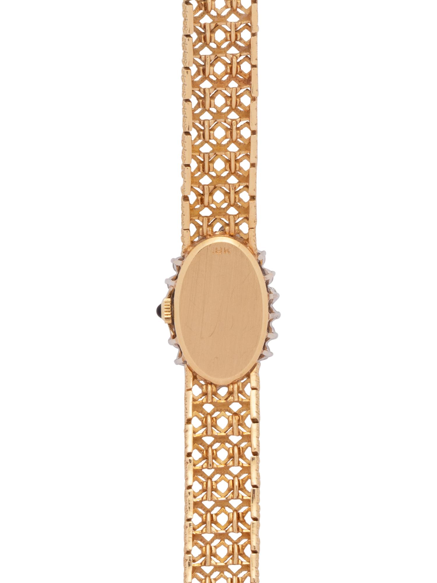 EBEL, 18K YELLOW GOLD AND DIAMOND WRISTWATCH