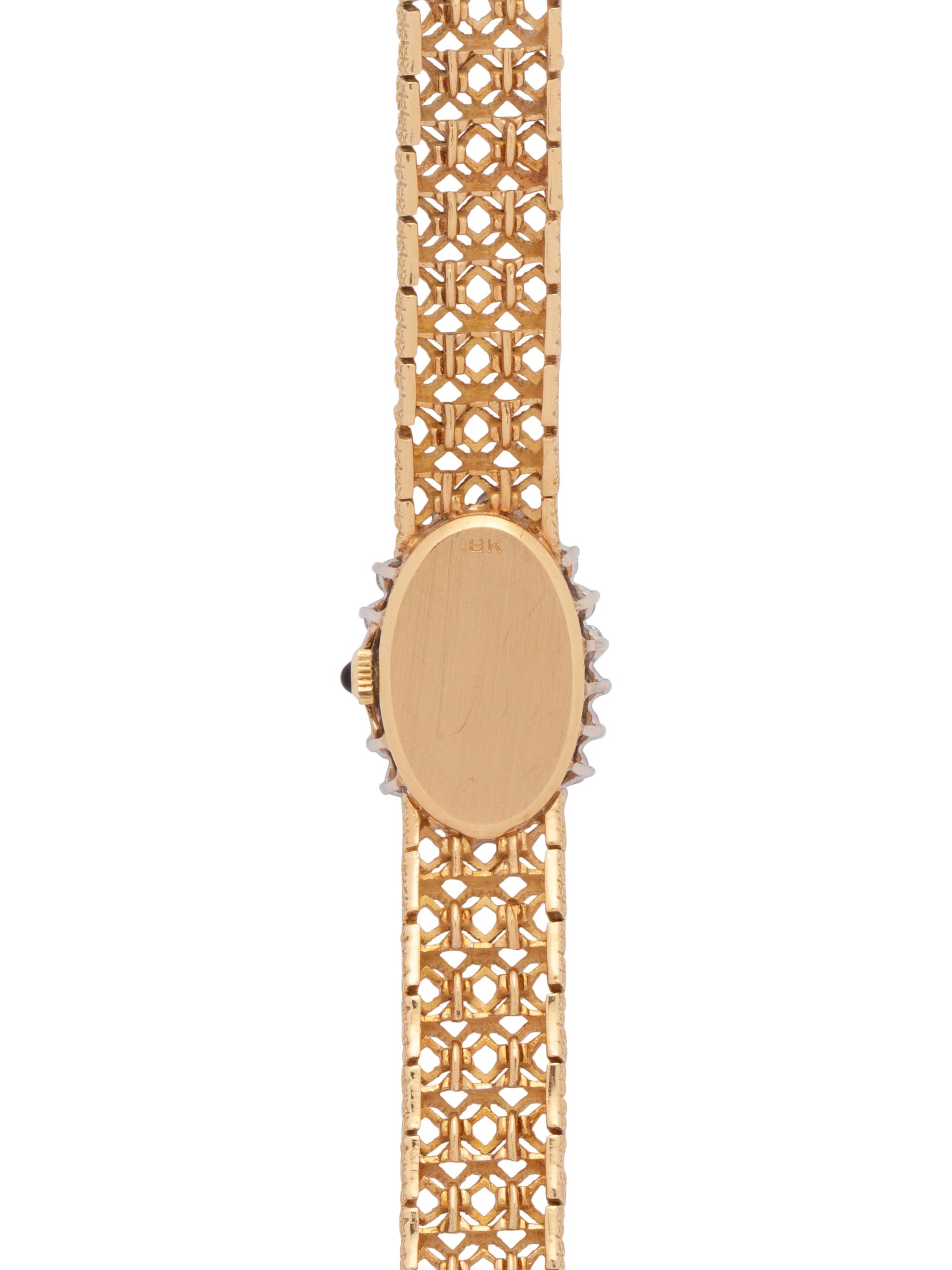 EBEL, 18K YELLOW GOLD AND DIAMOND WRISTWATCH