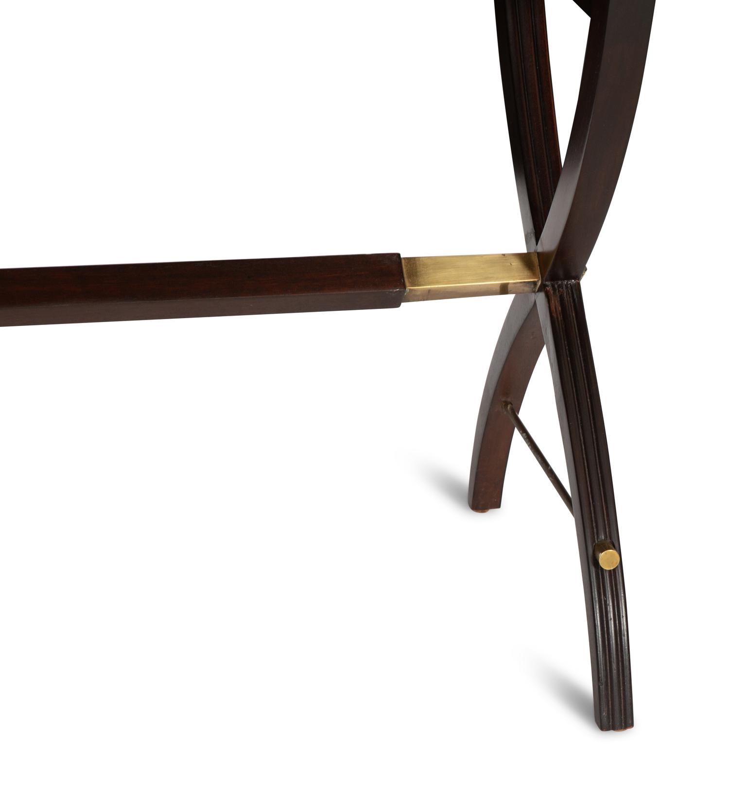 A Dunbar Mahogany Console Table with Gilt Metal Mounts