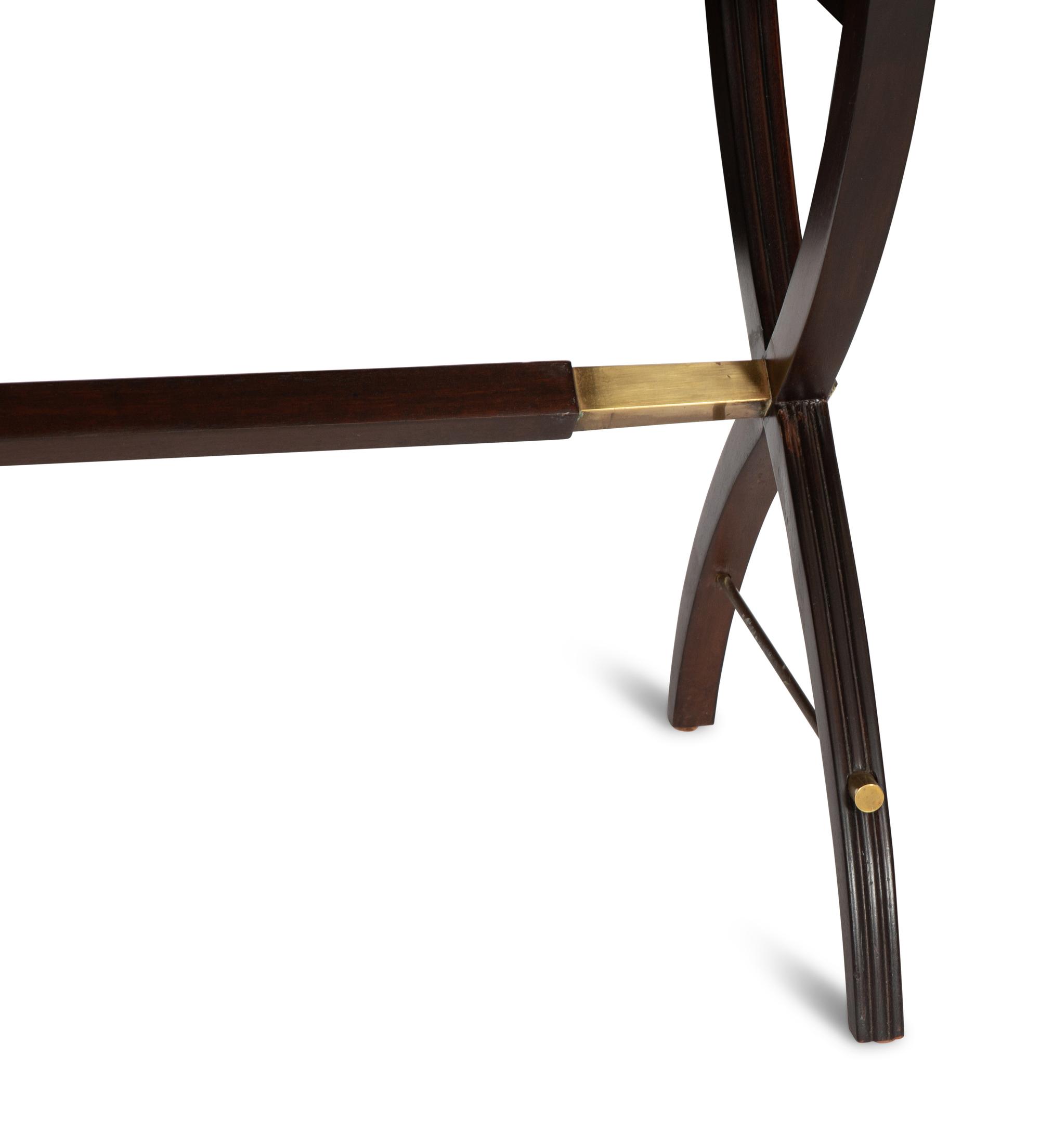 A Dunbar Mahogany Console Table with Gilt Metal Mounts