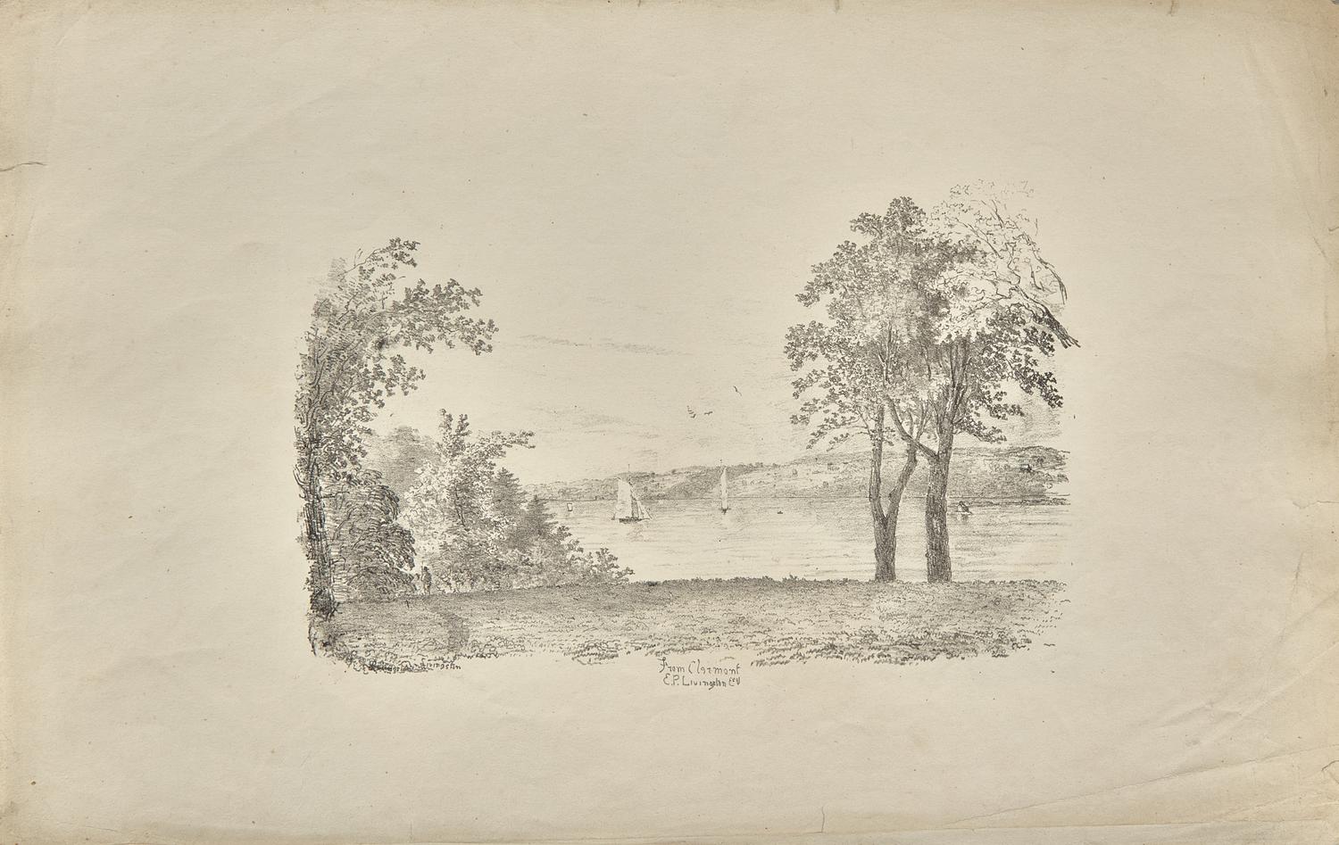 [Americana] Livingston, M(ontgomery). Views from the Hudson