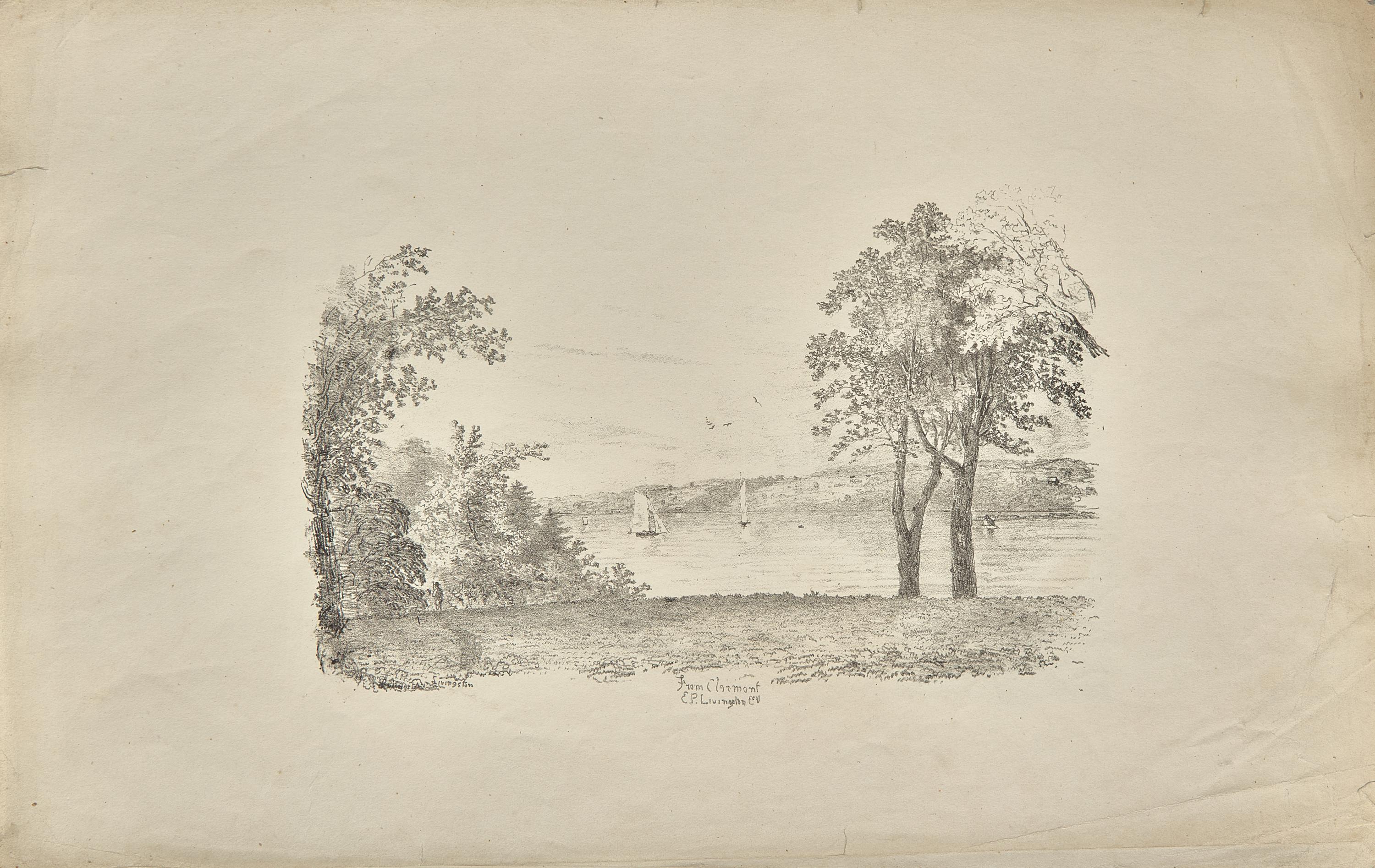 [Americana] Livingston, M(ontgomery). Views from the Hudson