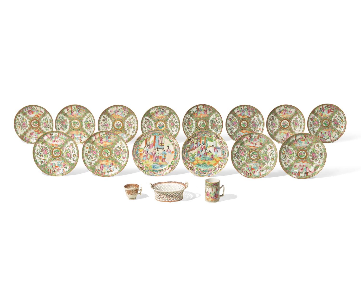 A Collection of Chinese Export Porcelain Table Articles