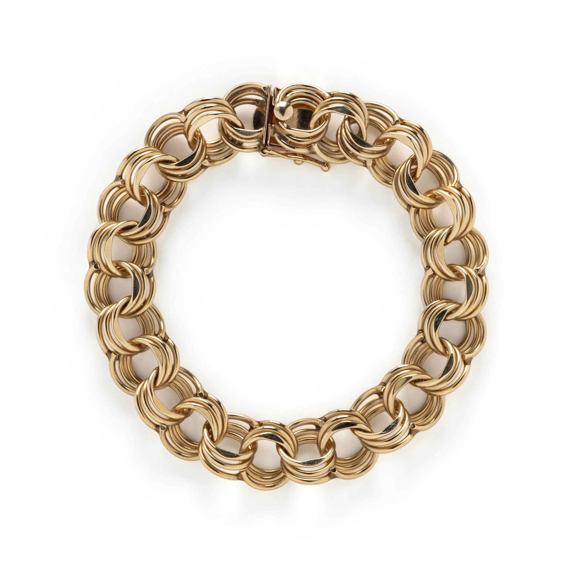 YELLOW GOLD LINK BRACELET