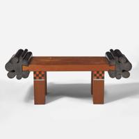 Gary Knox Bennett (American, 1934-2022) "Checkerboard" Bench, USA, 1981