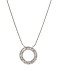 An 18 Karat White Gold and Diamond Pendant/Necklace,