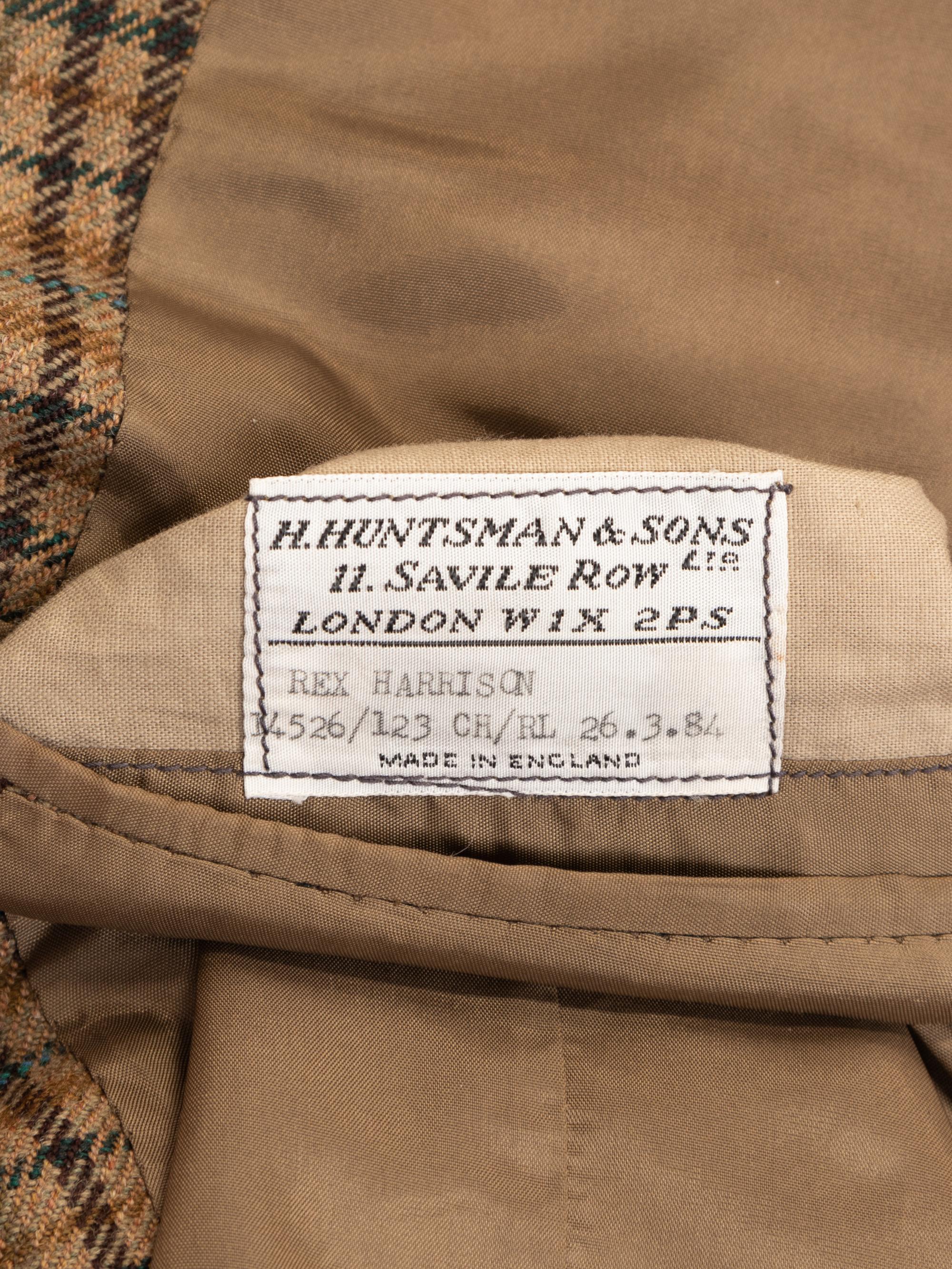 Huntsman and Sons Tailored Three-Piece Suit, Worn By Rex Harrison, 1984