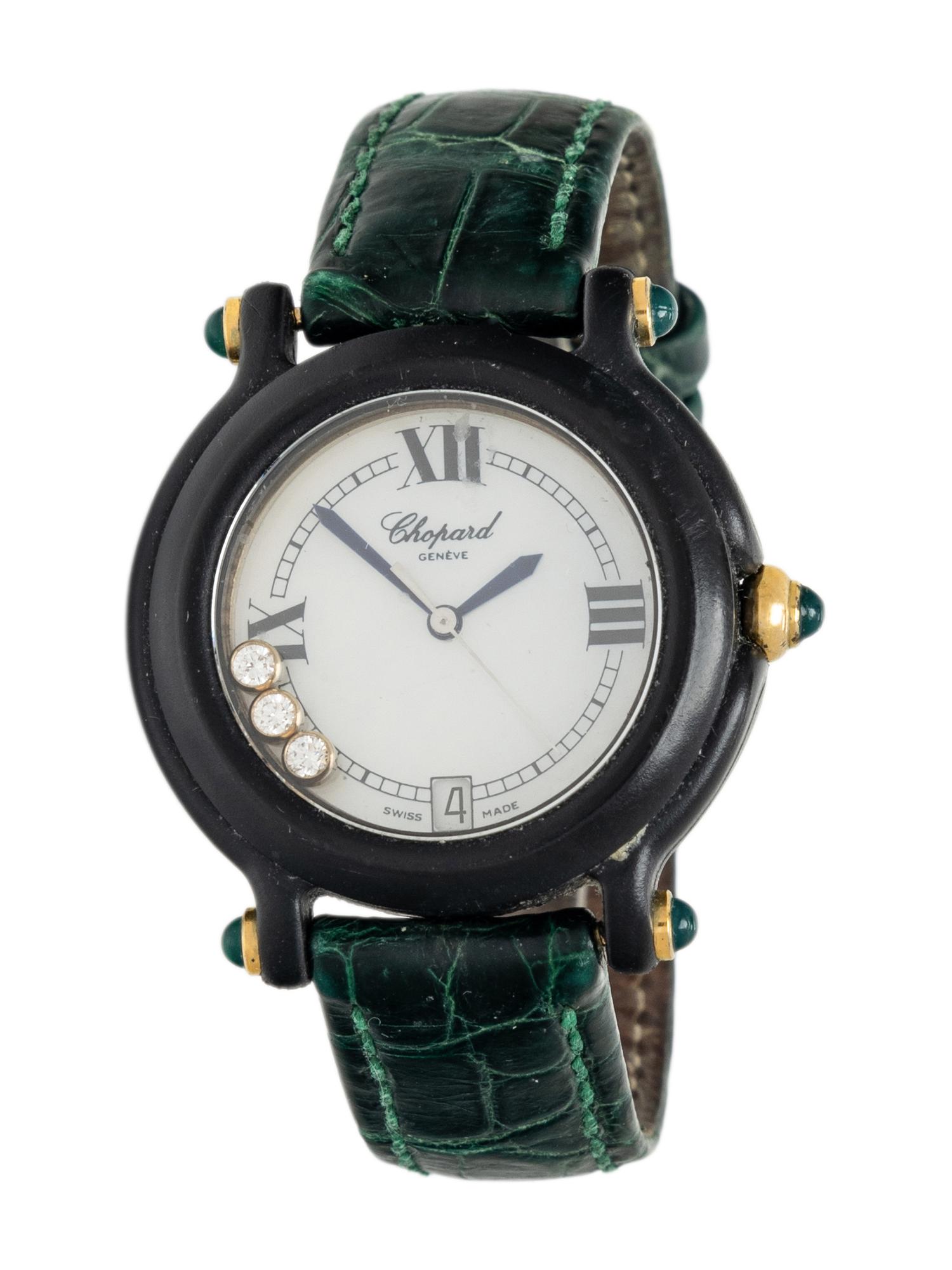 CHOPARD, DIAMOND AND MOTHER-OF-PEARL 'BE HAPPY' WATCH