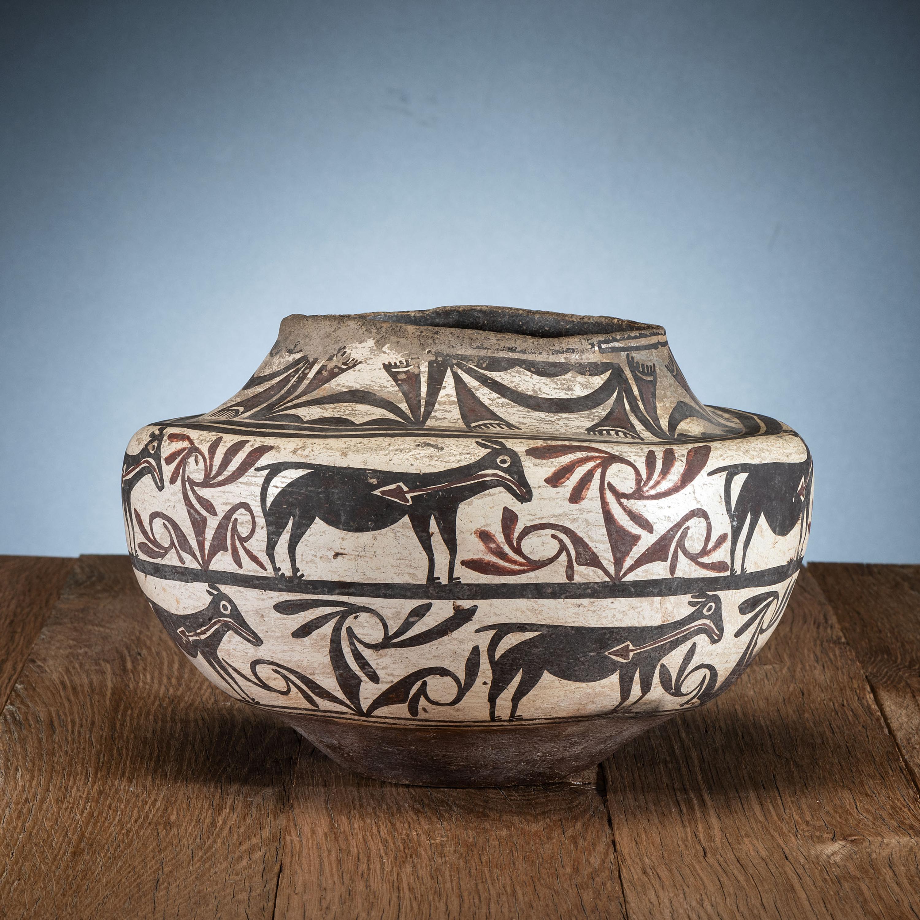 Zuni Polychrome Pottery Jar