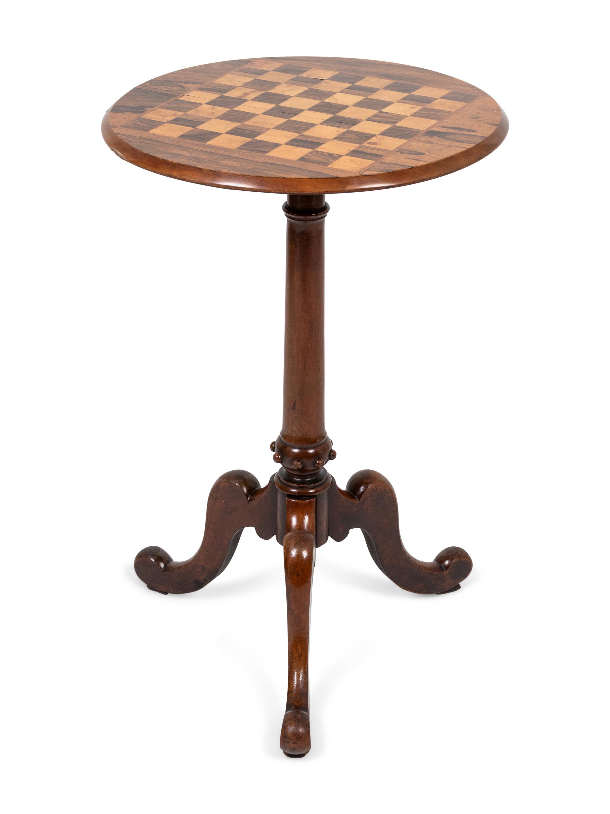 A Victorian Style Rosewood Game Table