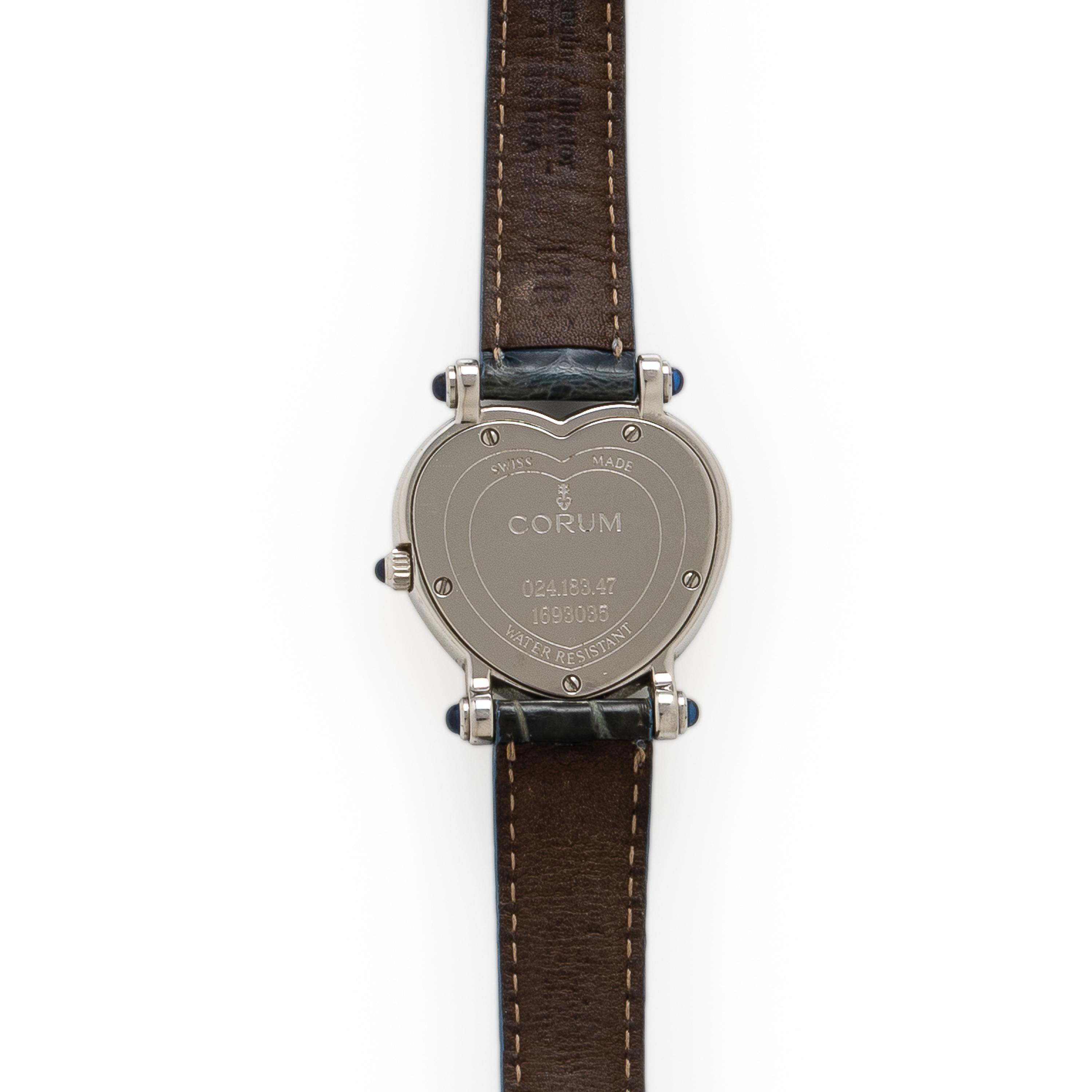 Corum, Ref. 024.183.47, Steel and Diamond 'Heart Beat' Watch