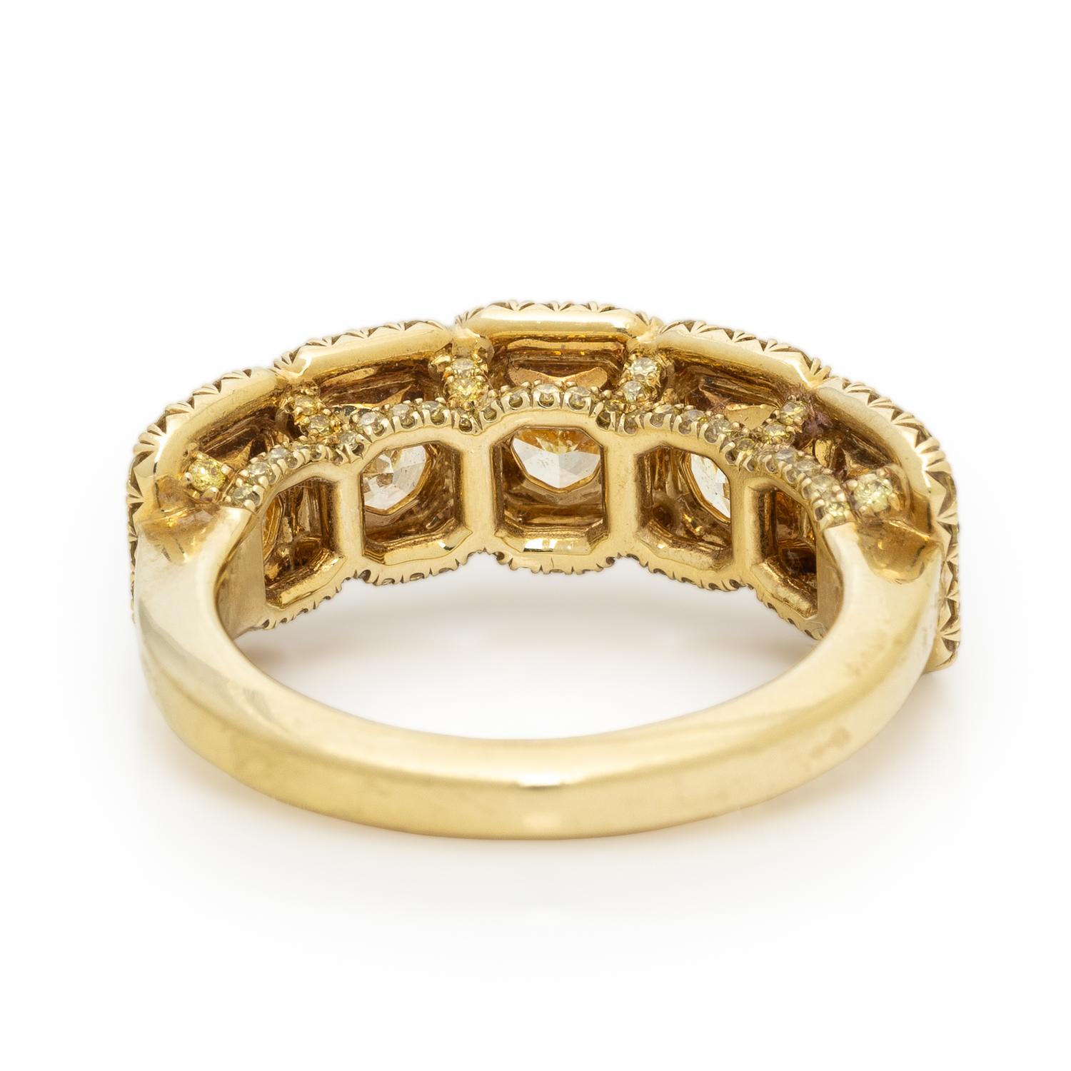 RAHAMINOV, YELLOW DIAMOND AND YELLOW GOLD RING