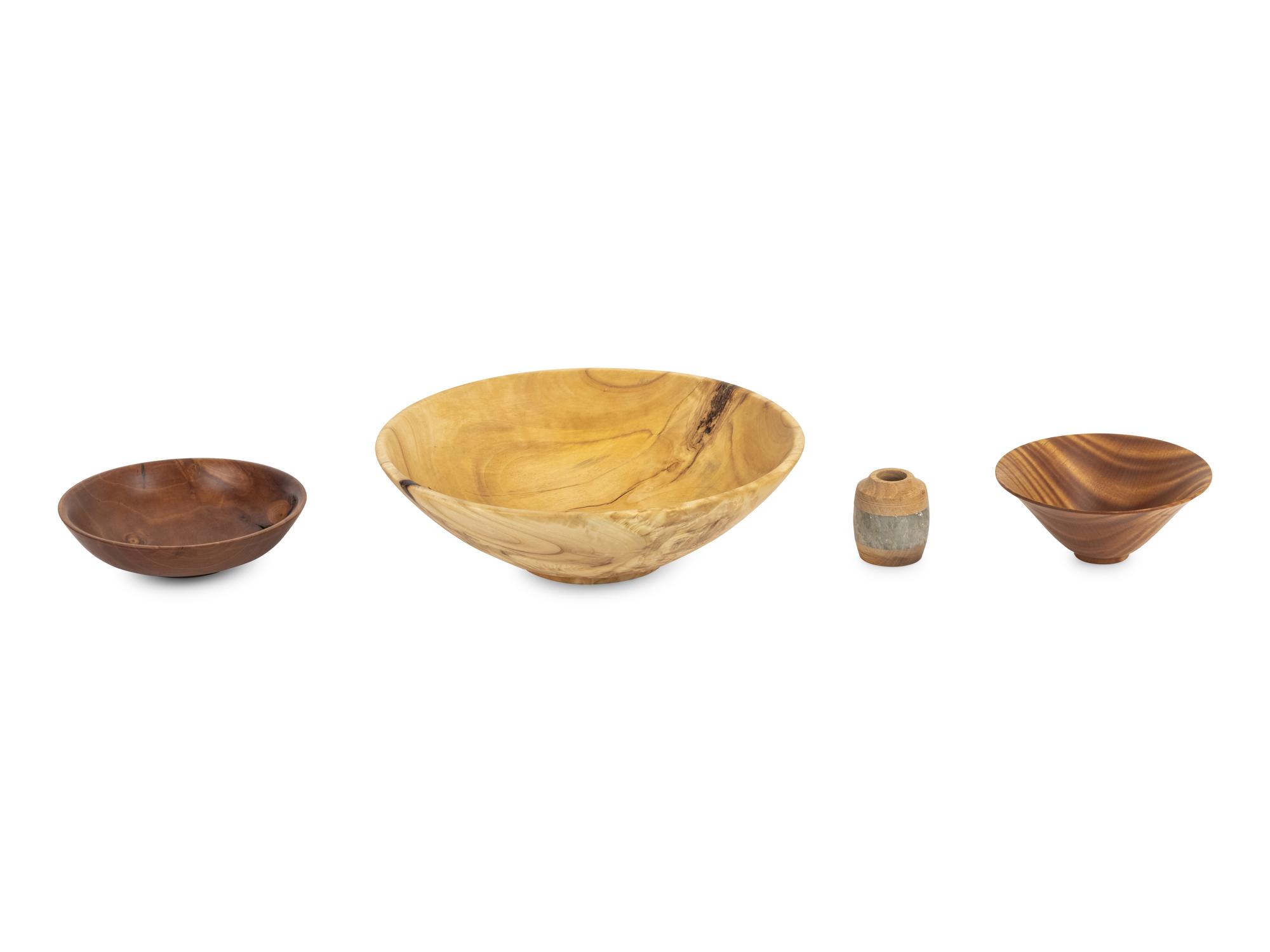 Collection of Four Vessels including works by David Miller and Al Stirt