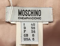 A Moschino Mauve Face Dress, Size 6.