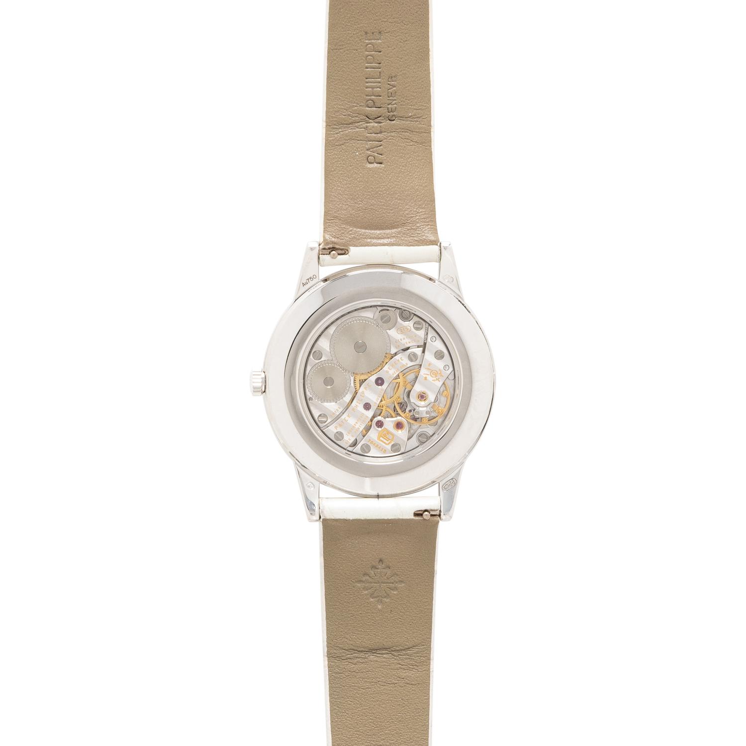 PATEK PHILIPPE, REF. 7122/200G-011 18K WHITE GOLD AND DIAMOND 'TIMELESS WHITE' 'CALATRAVA' WATCH, WITH CERTIFICATE OF ORIGIN