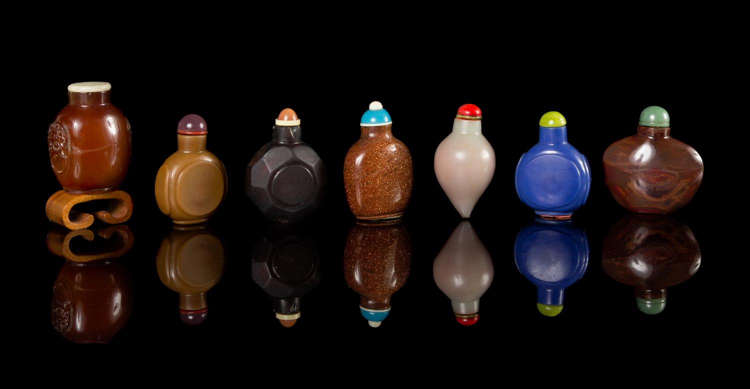 Seven Glass Snuff Bottles — 19TH-20TH CENTURY