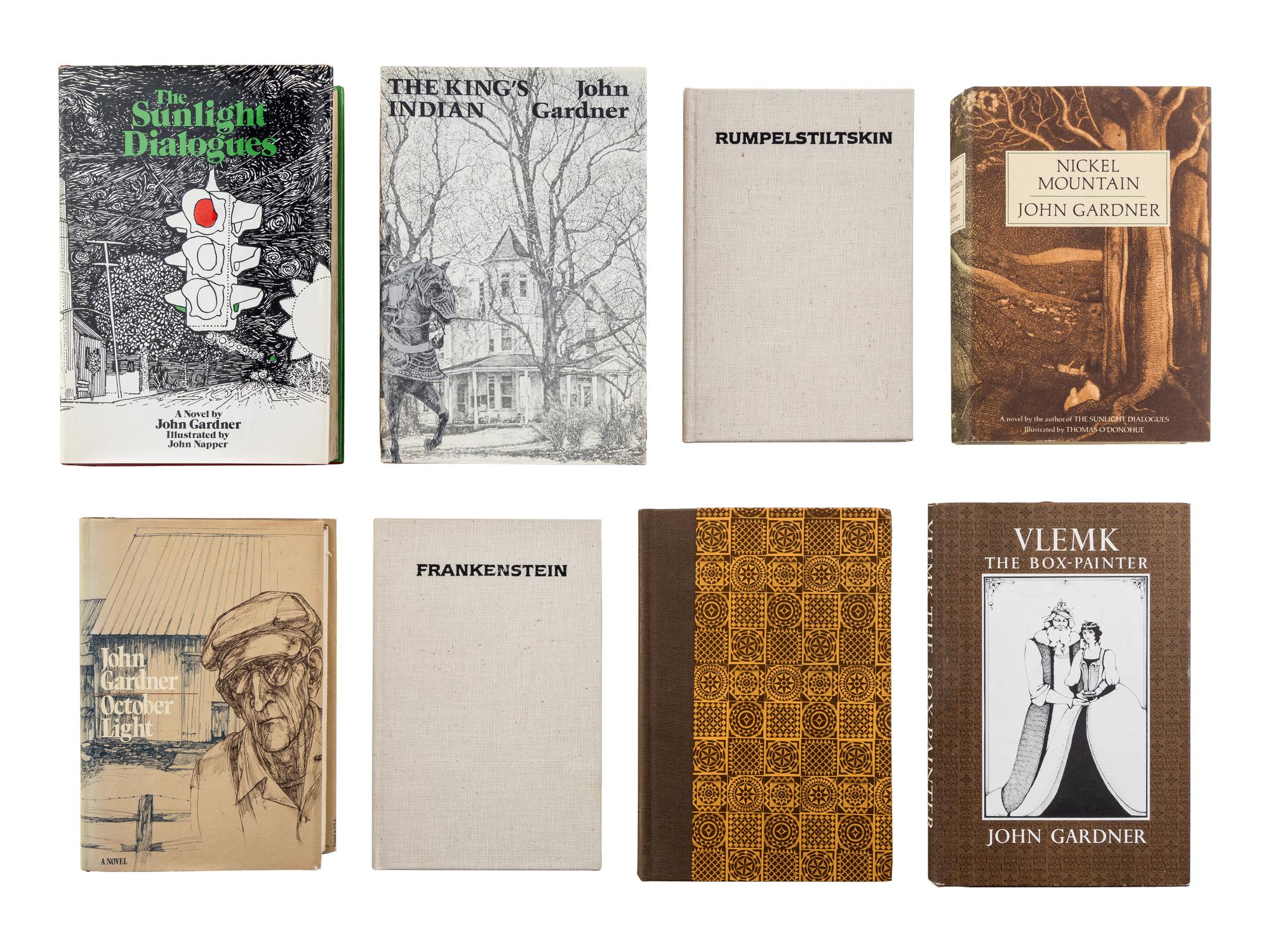 GARDNER, John (1933-1982). A group of 11 works by Gardner, ALL FIRST OR LIMITED EDITIONS, MANY SIGNED, comprising: