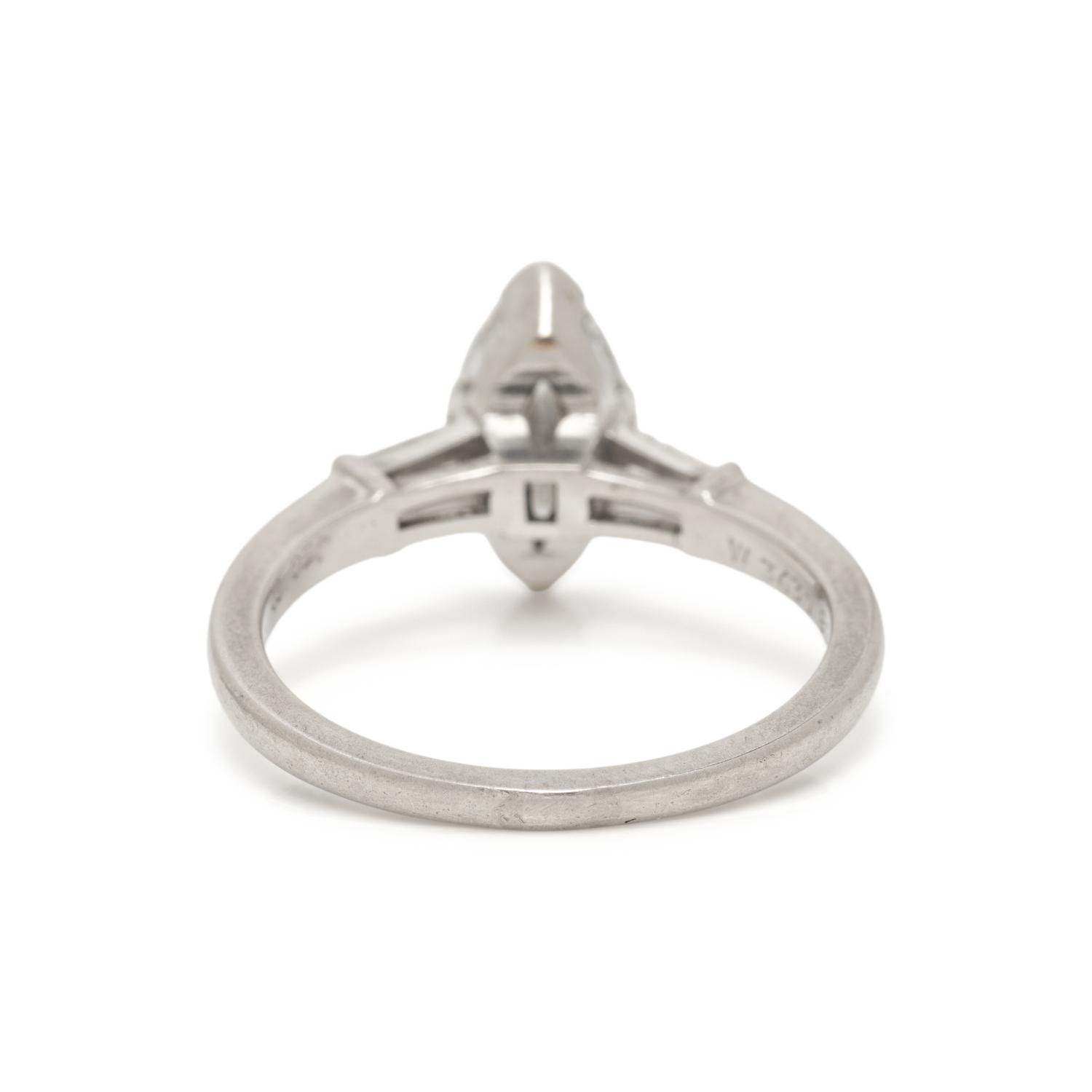 J.E. CALDWELL CO., DIAMOND AND PLATINUM RING