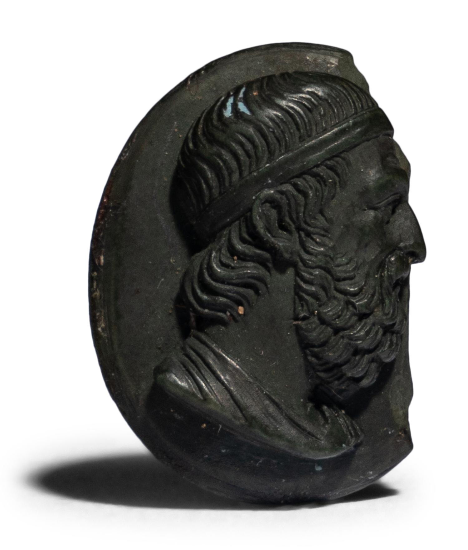 A Neoclassic Lava Stone Cameo