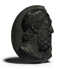 A Neoclassic Lava Stone Cameo