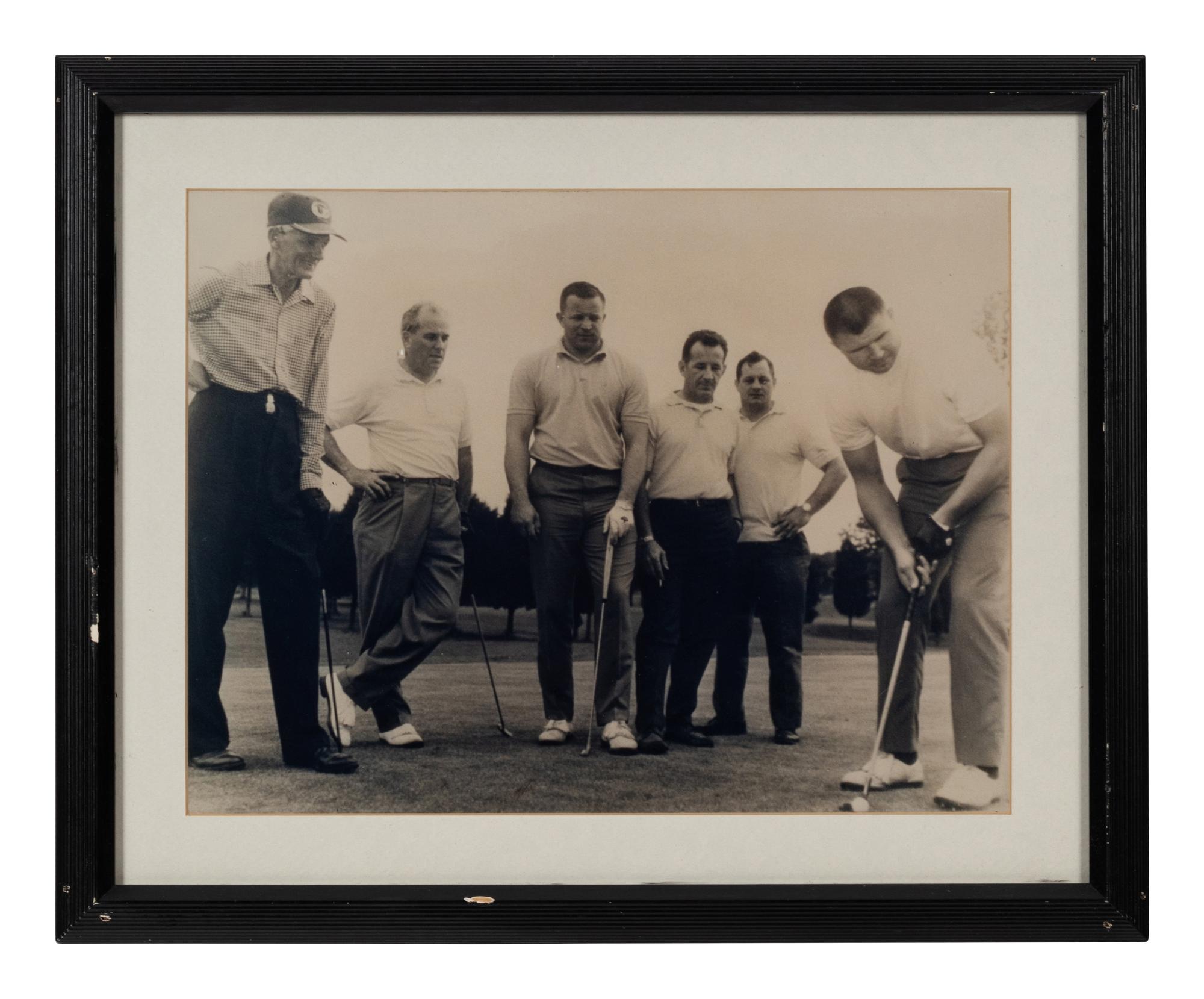 A Group of 13 Photographs of Golfers Formerly Displayed at Mike Ditka’s Restaurant