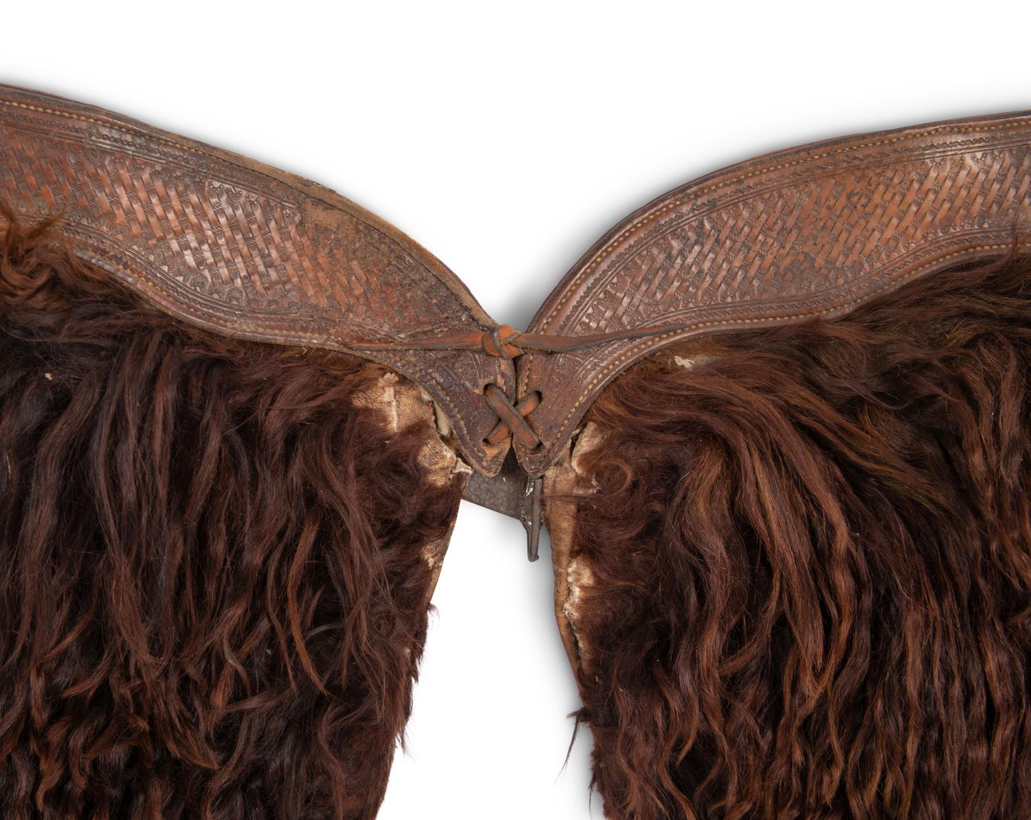 A Pair of Buffalo Hide Wooley Chaps