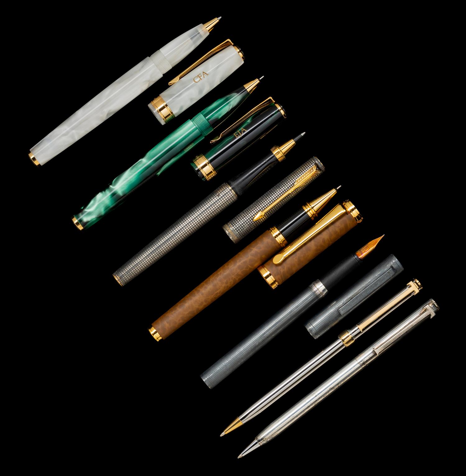 A Collection of Seven Writing Instruments