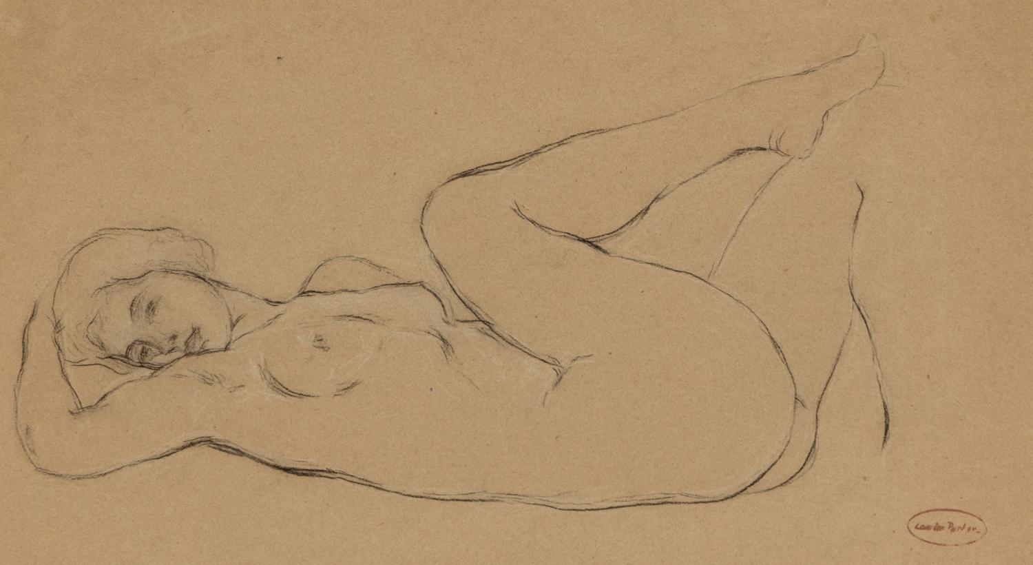 Reclining Nude with Crossed Legs, Casual Nude , and Woman Reading (three works)