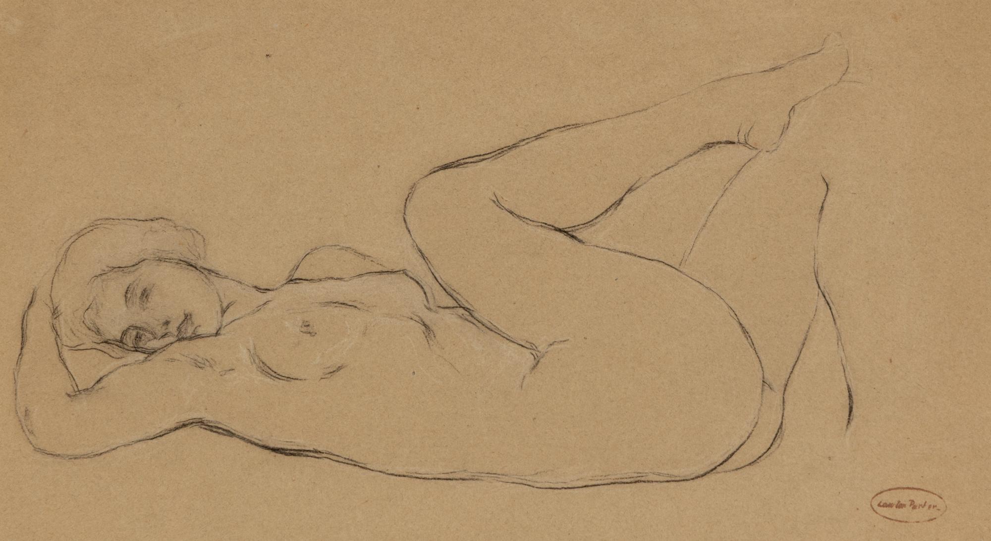Reclining Nude with Crossed Legs, Casual Nude , and Woman Reading (three works)
