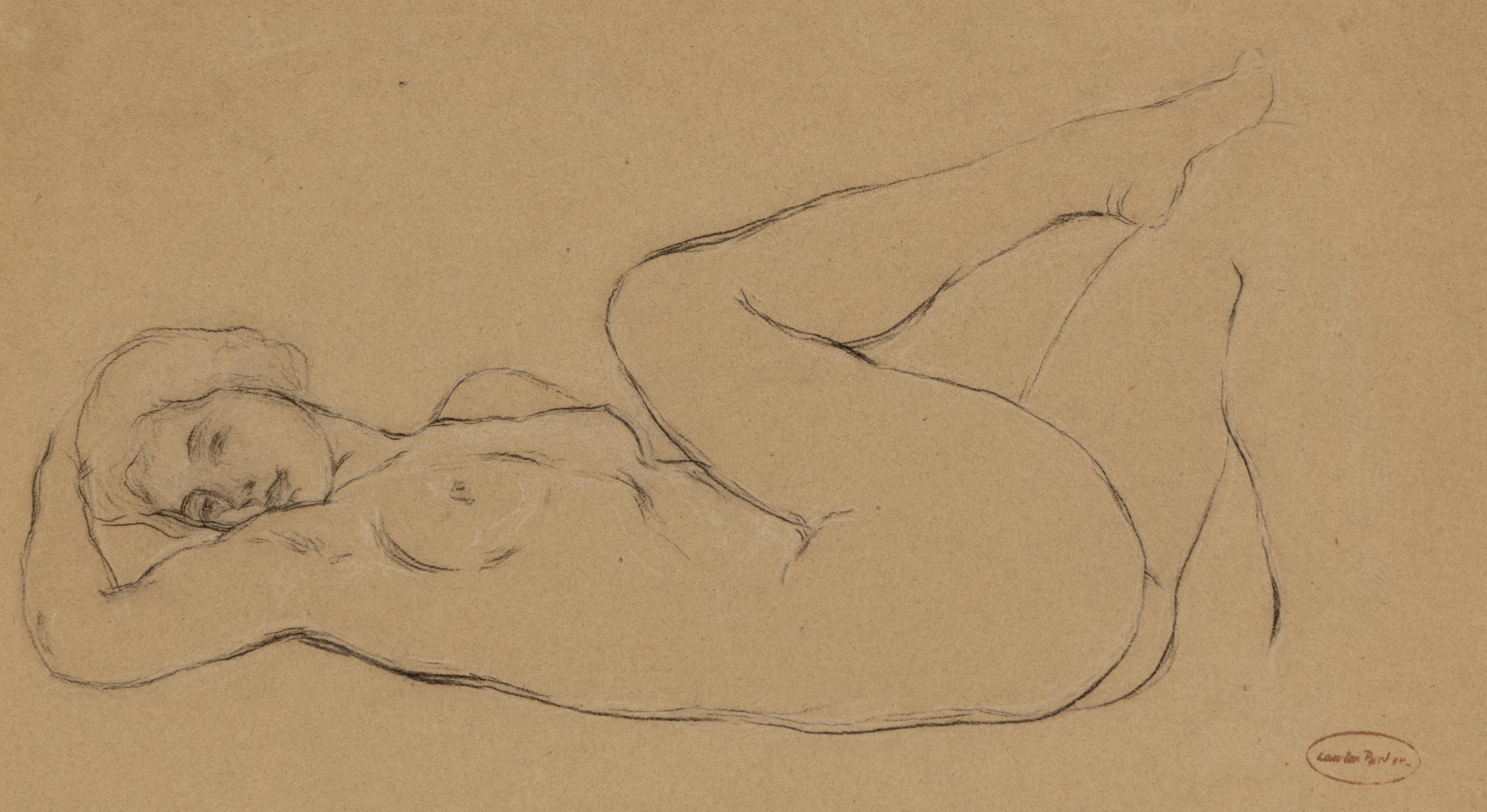 Reclining Nude with Crossed Legs, Casual Nude , and Woman Reading (three works)