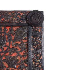 A Pair of Thai Carved Wood Ceiling Tiles