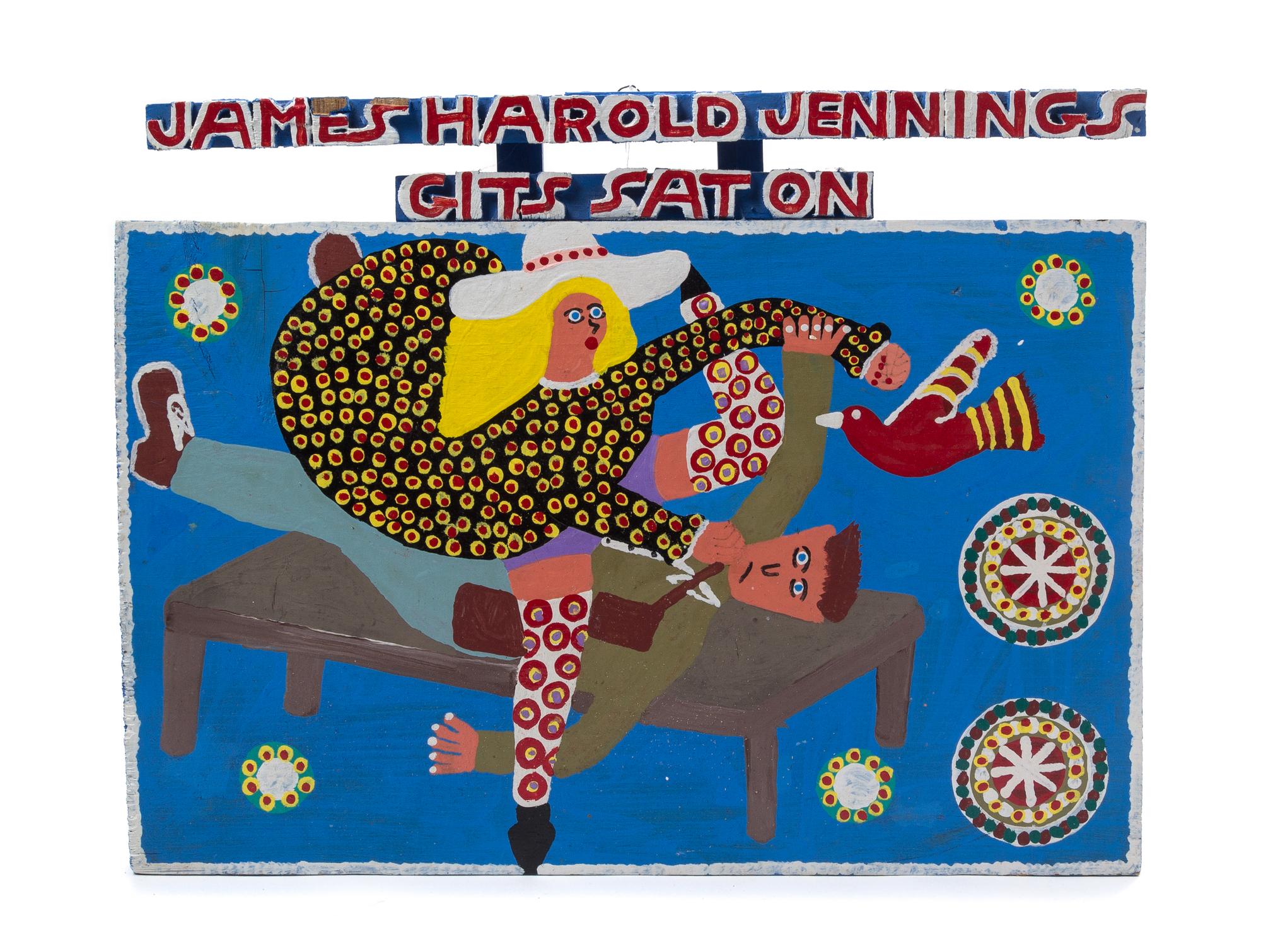 James Harold Jennings, (American, 1931-1999), James Harold Jennings Gets Sat On