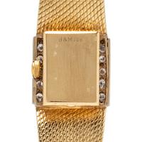 BAUME & MERCIER, YELLOW GOLD AND DIAMOND WATCH