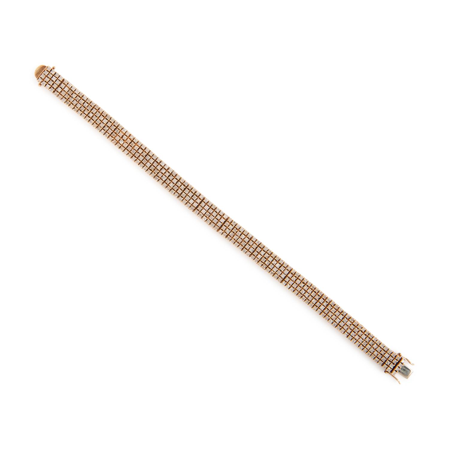 Diamond and Yellow Gold Bracelet