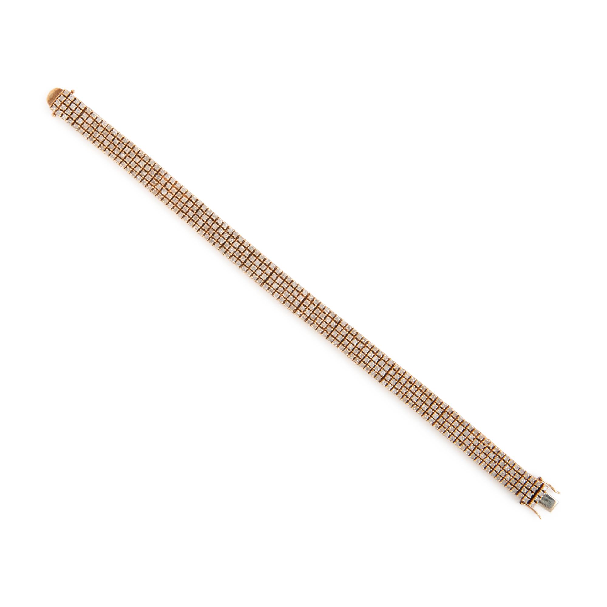 Diamond and Yellow Gold Bracelet