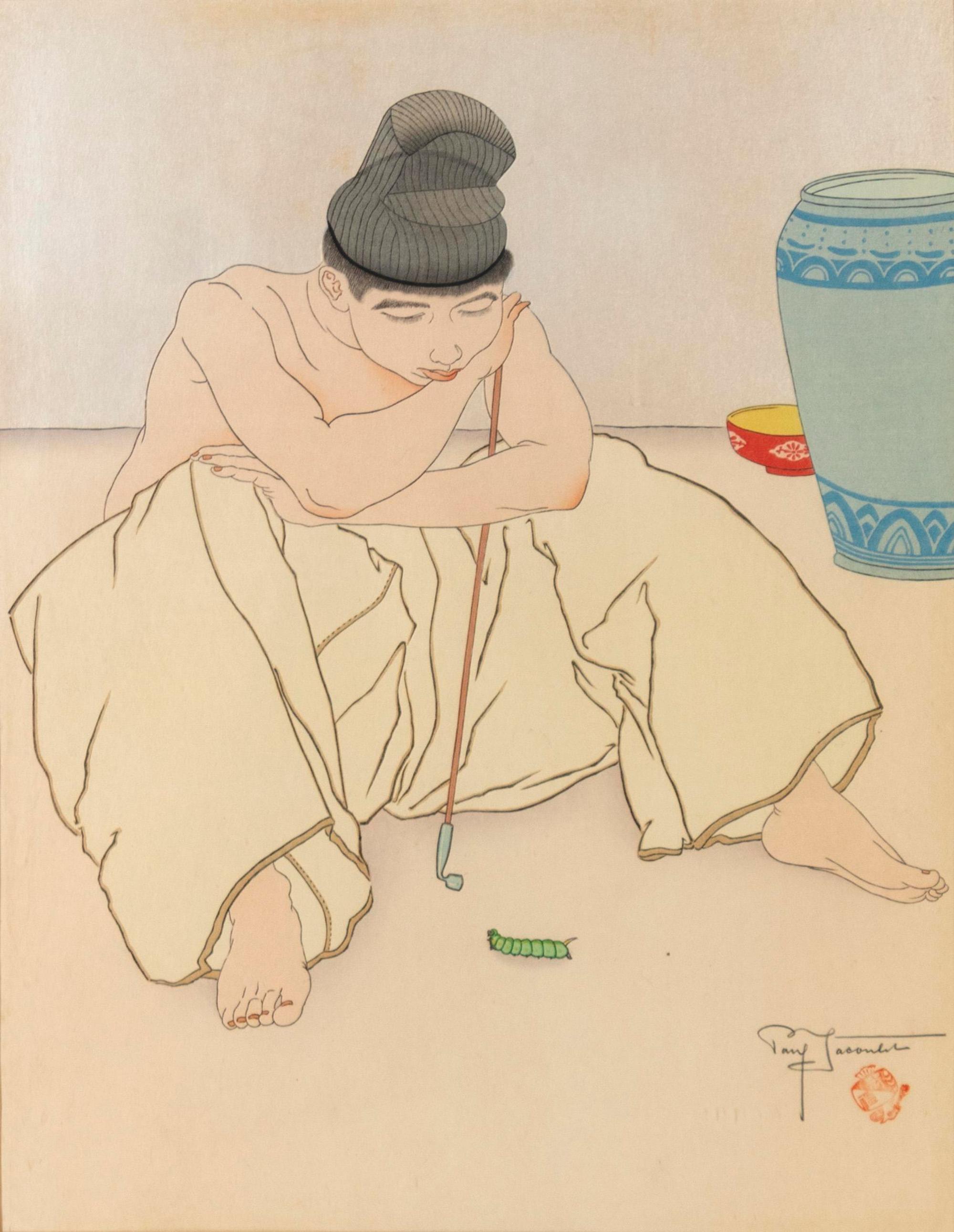 Three Jacoulet Woodblock Prints