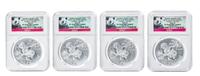 A Group of Eight China 2013 Panda Commemorative 1 oz. Silver Proofs