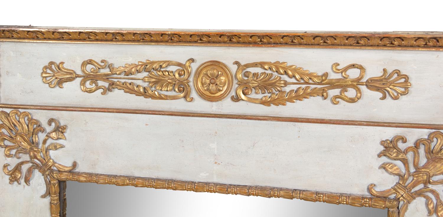 A Regency Painted and Parcel Gilt Mirror