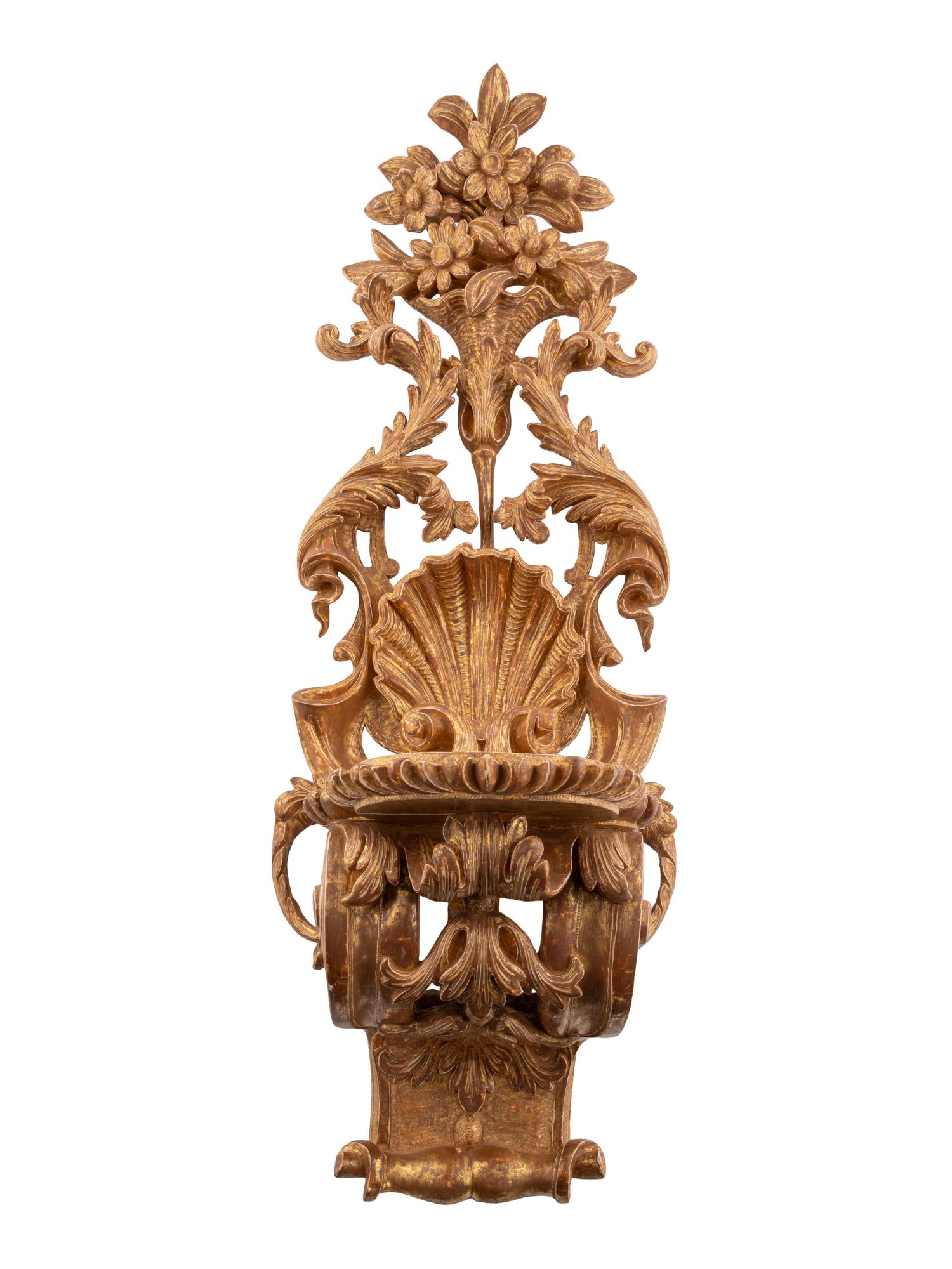 A George II Giltwood Wall Bracket
