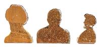 President Rosevelt, 1998, Thomas Jefferson, 1997 and Abraham From a Penny, 1997 (a group of three works)