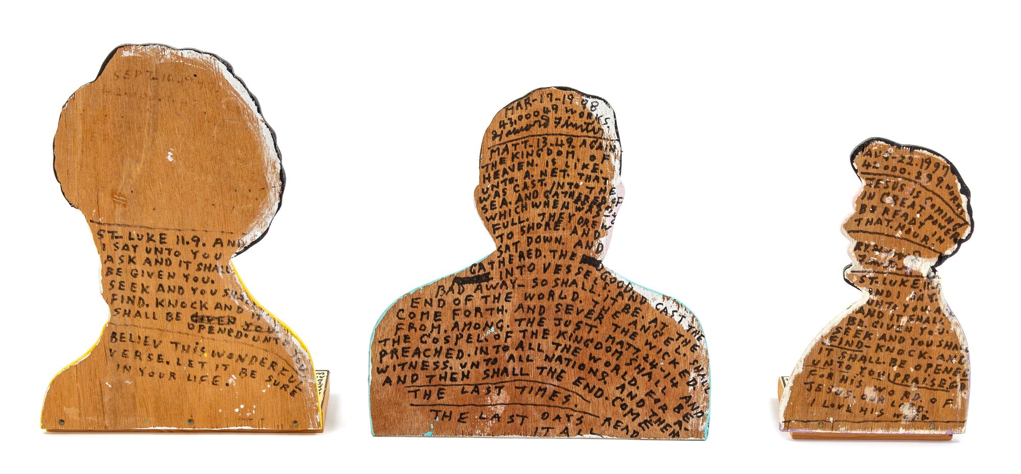 President Rosevelt, 1998, Thomas Jefferson, 1997 and Abraham From a Penny, 1997 (a group of three works)