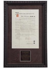 [SLAVERY & ABOLITION]. Home for Destitute Colored Children indenture document. Maylandville, Philadelphia, 2 October 1868.
