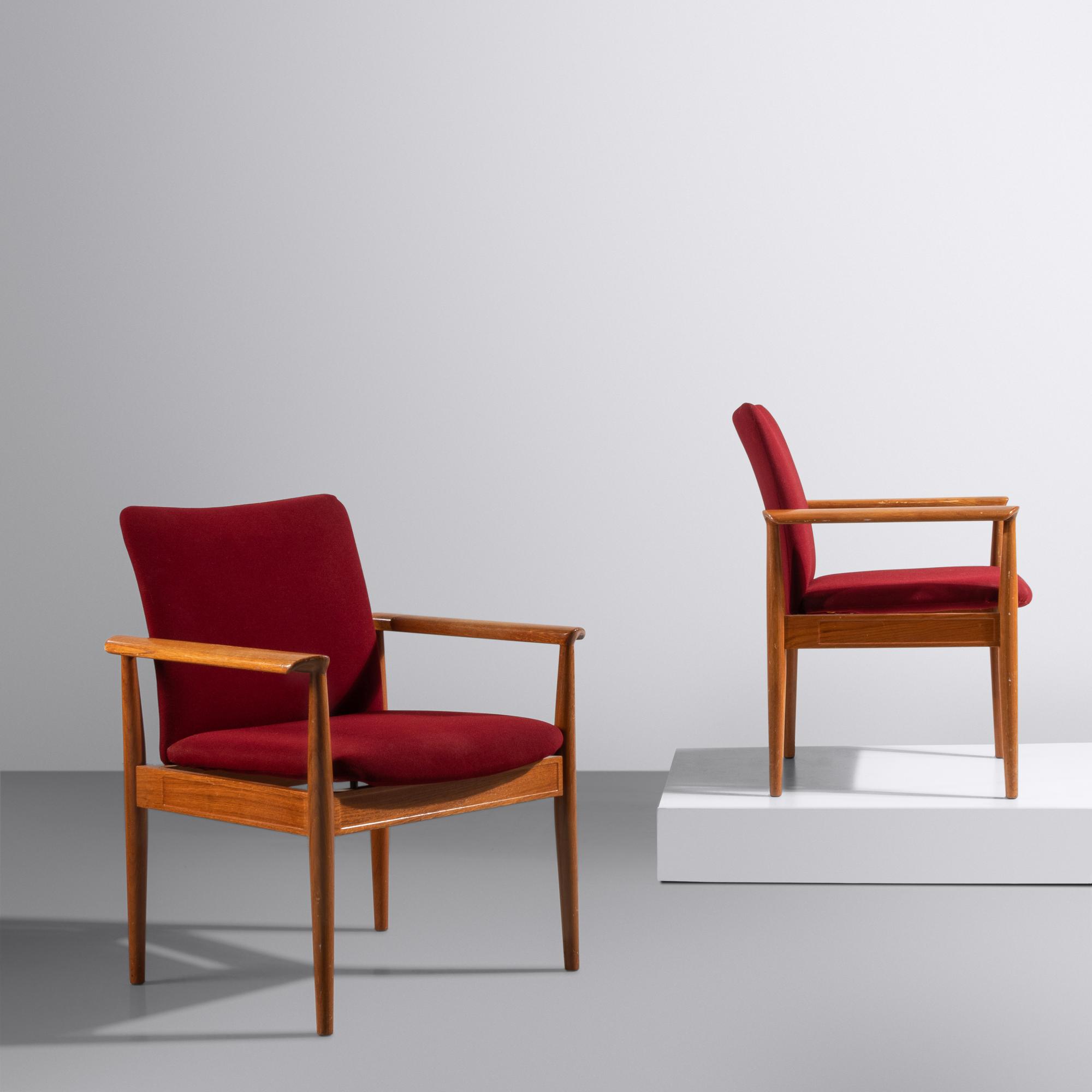 Pair of Diplomat Armchairs France & Daverkosen, Denmark