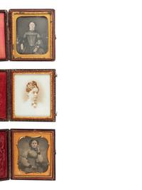 [EARLY PHOTOGRAPHY]. 6 cased images of young women incl. an identified daguerreotype by A.J. BEALS.