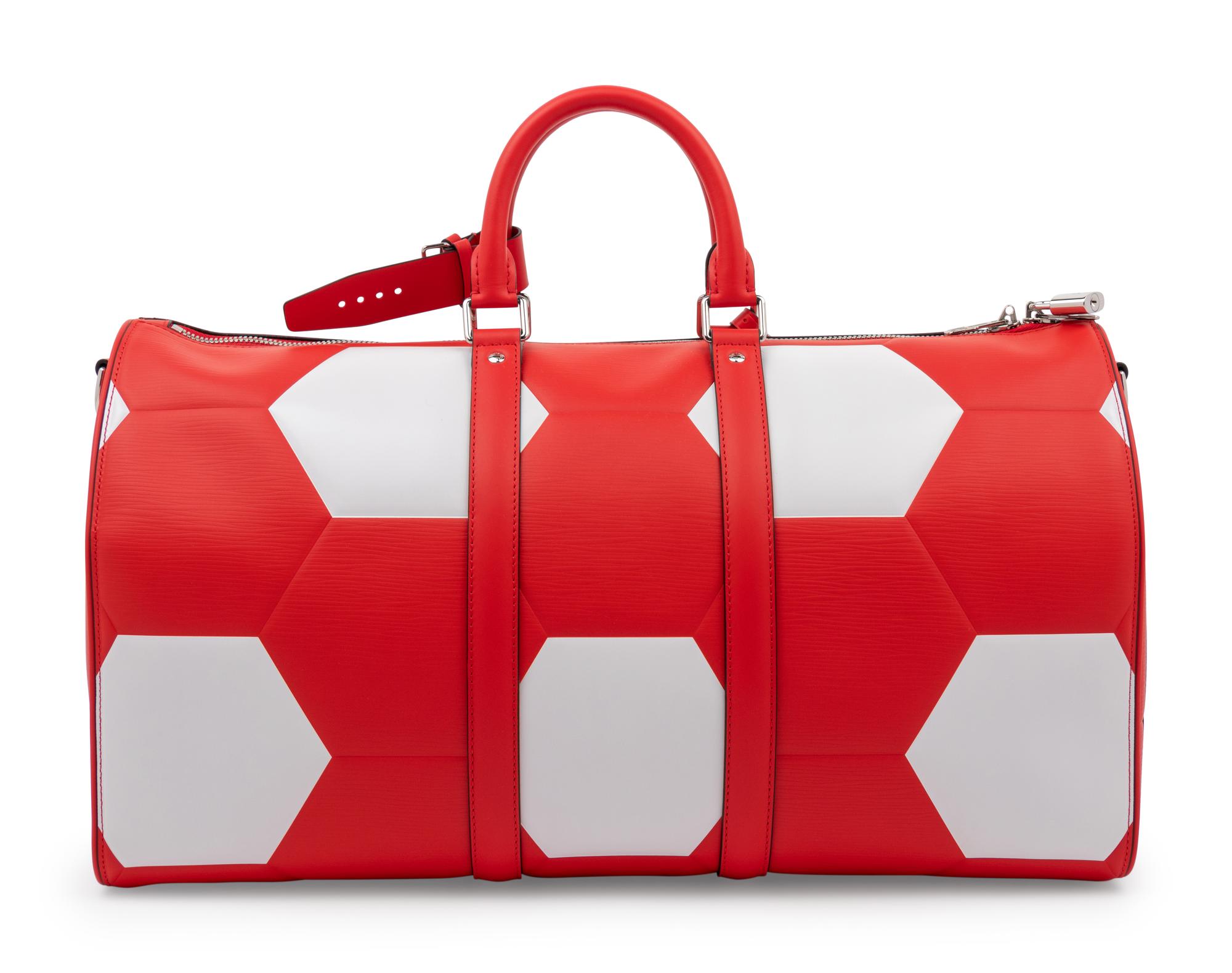 Louis Vuitton Keepall Bandoulière 50 in Red Epi Leather, FIFA World Cup, 2018