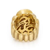 HENRY DUNAY, DIAMOND AND YELLOW GOLD RING