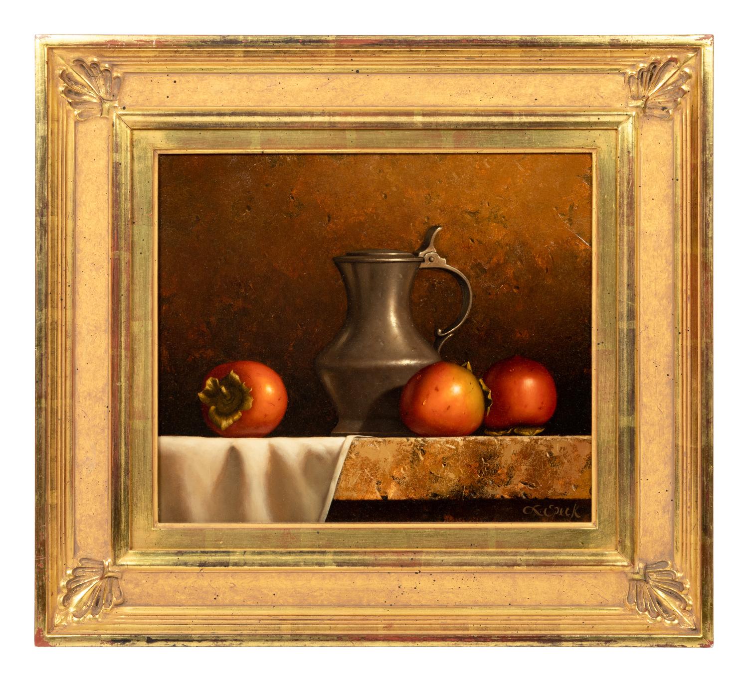Pewter with Persimmons