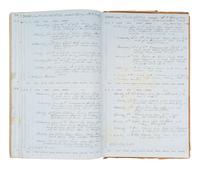 [MARITIME]. Log of the Barques Wavelet , Looling , and J.H. Wills documenting journeys in East Asia, ca 1862-1865. [ With: ] Notebook containing sea shanties and sketches of ships, ca 1862-63.